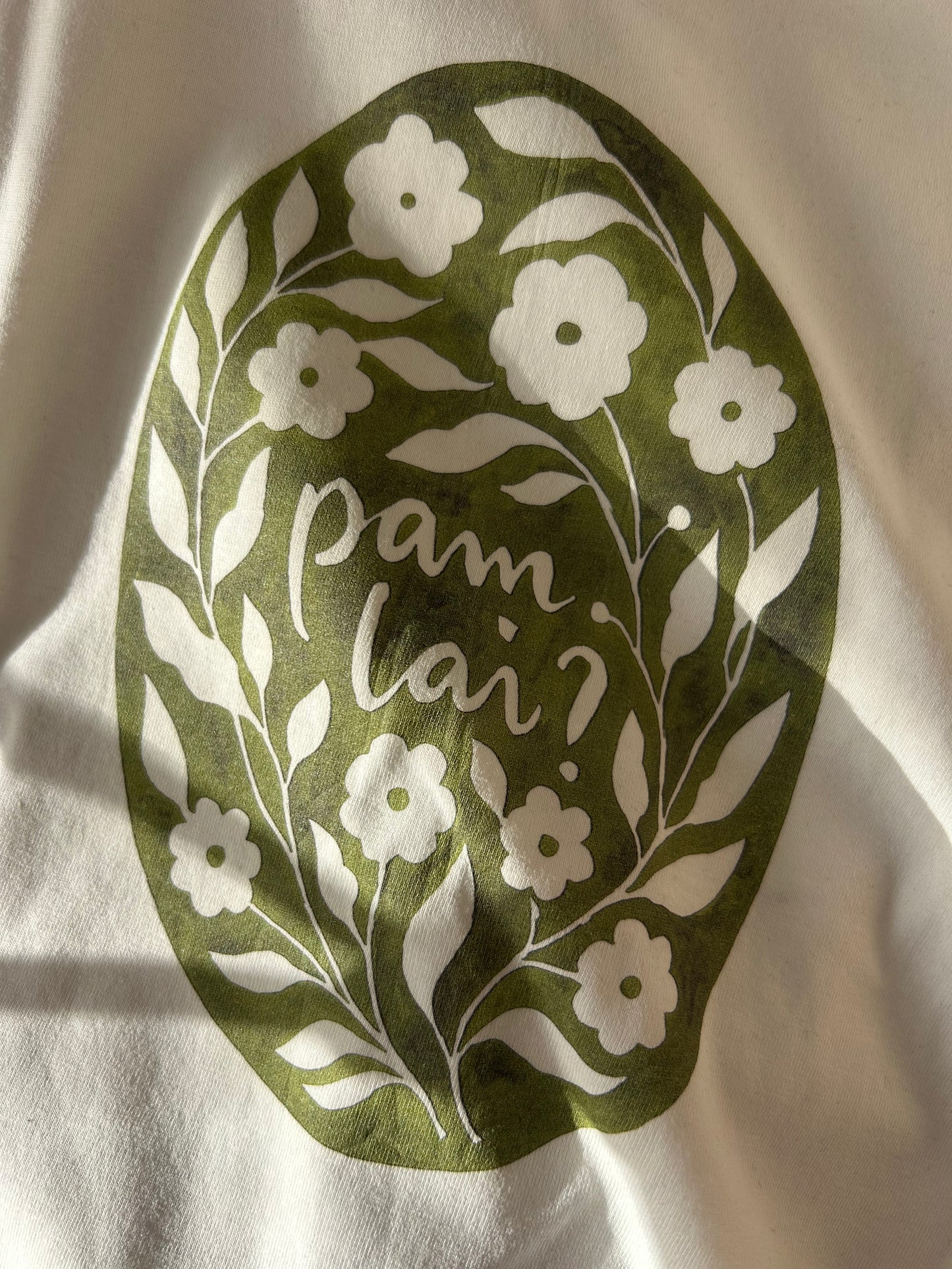 CRYS-T PAM LAI? LLIW HUFEN / Womens Organic fitted T-Shirt Ivory