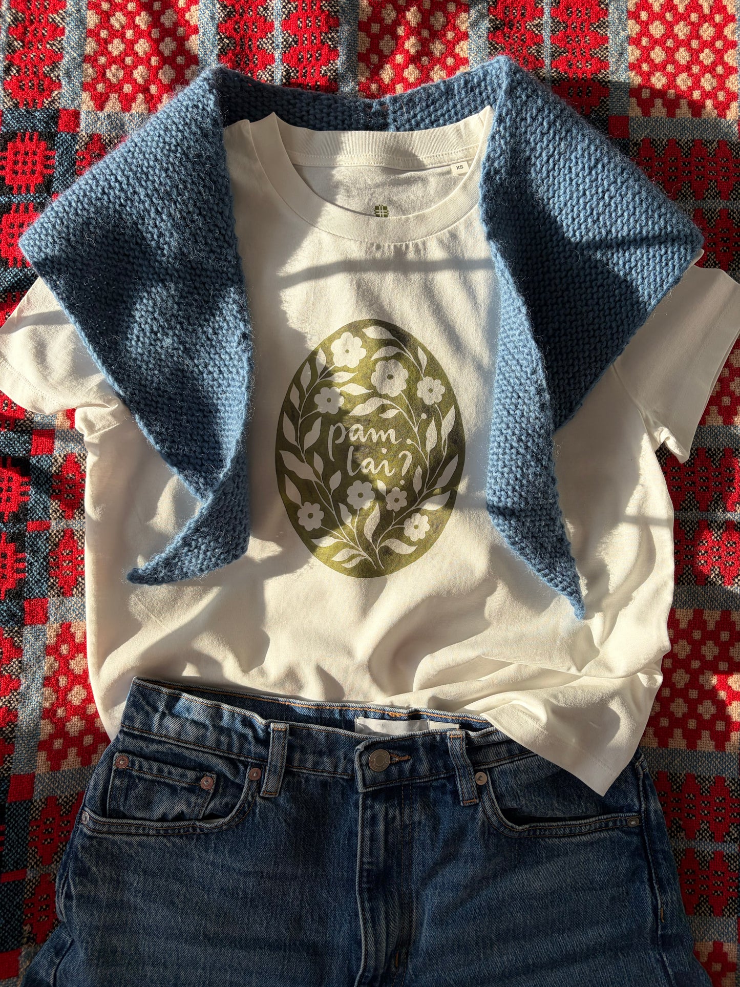 CRYS-T PAM LAI? LLIW HUFEN / Womens Organic fitted T-Shirt Ivory